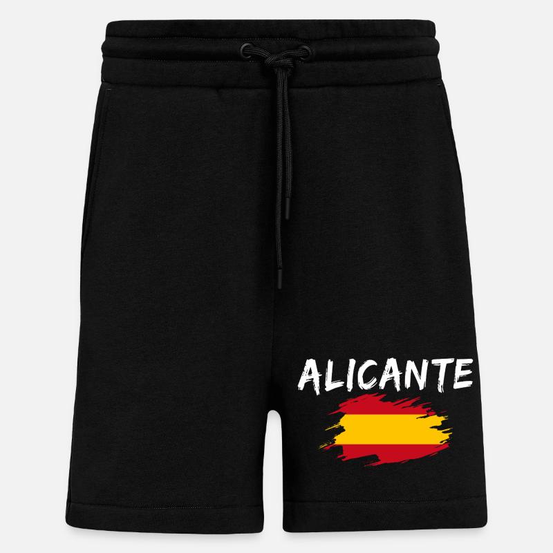 Alicante Spanien - Shorts - made by SPREAD - SOLID BLACK