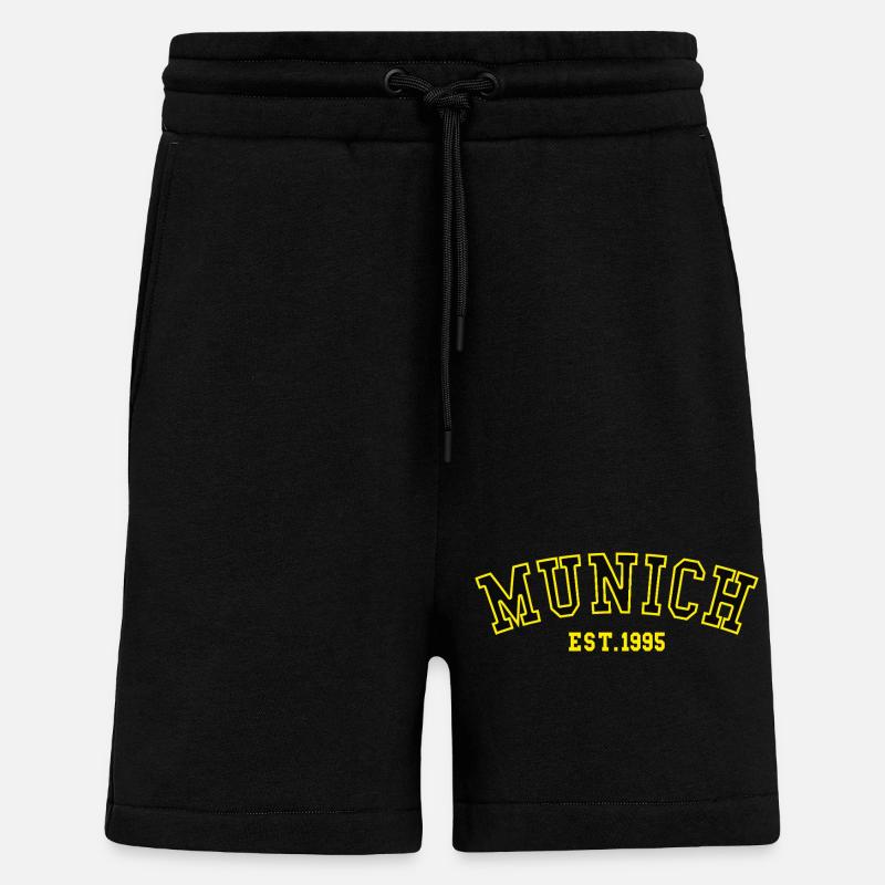 Munich_Est_1995 - Shorts - made by SPREAD - SOLID BLACK