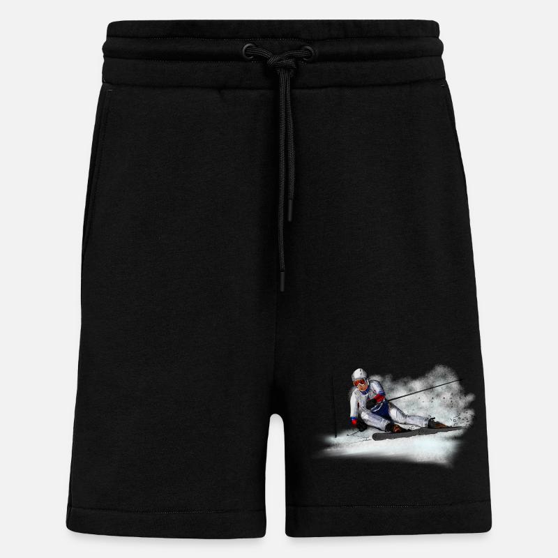 Départ - Short bio décontracté fabriqué en UE - SOLID BLACK