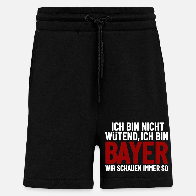 I'm not angry - I'm Bavarian - Shorts - made by SPREAD - SOLID BLACK
