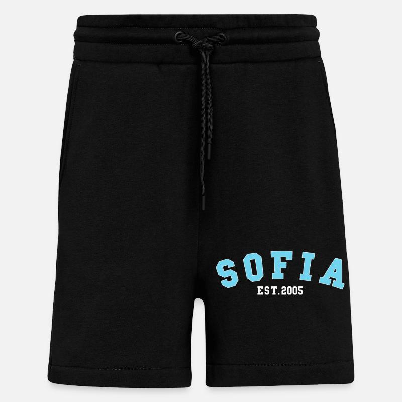 Sofia_Est_2005 - Short bio décontracté fabriqué en UE - SOLID BLACK