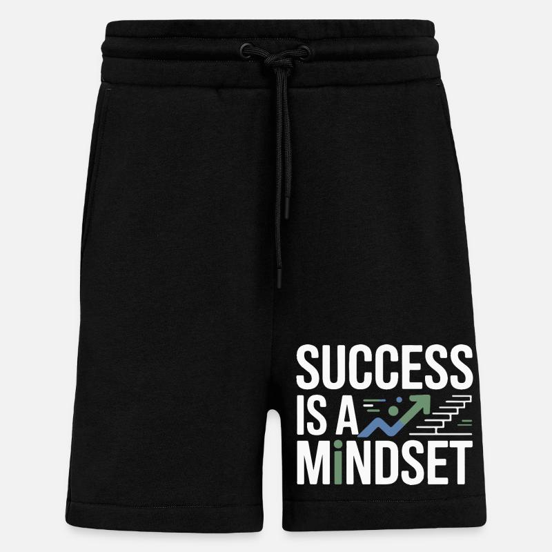 Success is a mindset - Shorts - made by SPREAD - SOLID BLACK