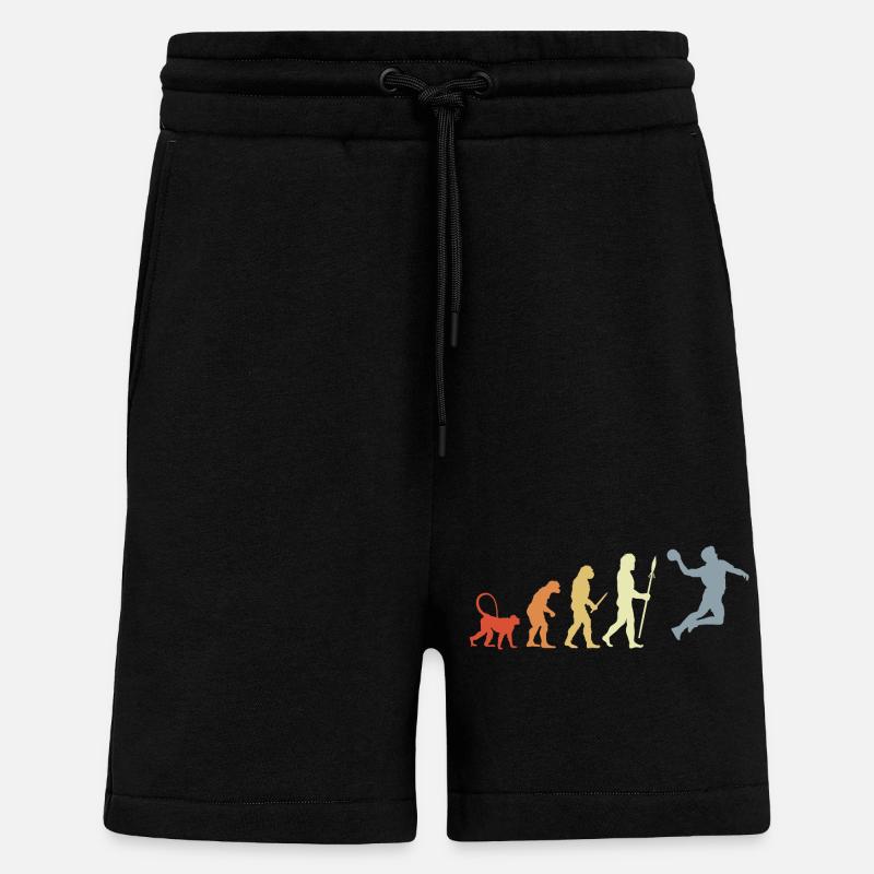 Evolution Handballer - Shorts - made by SPREAD - SOLID BLACK