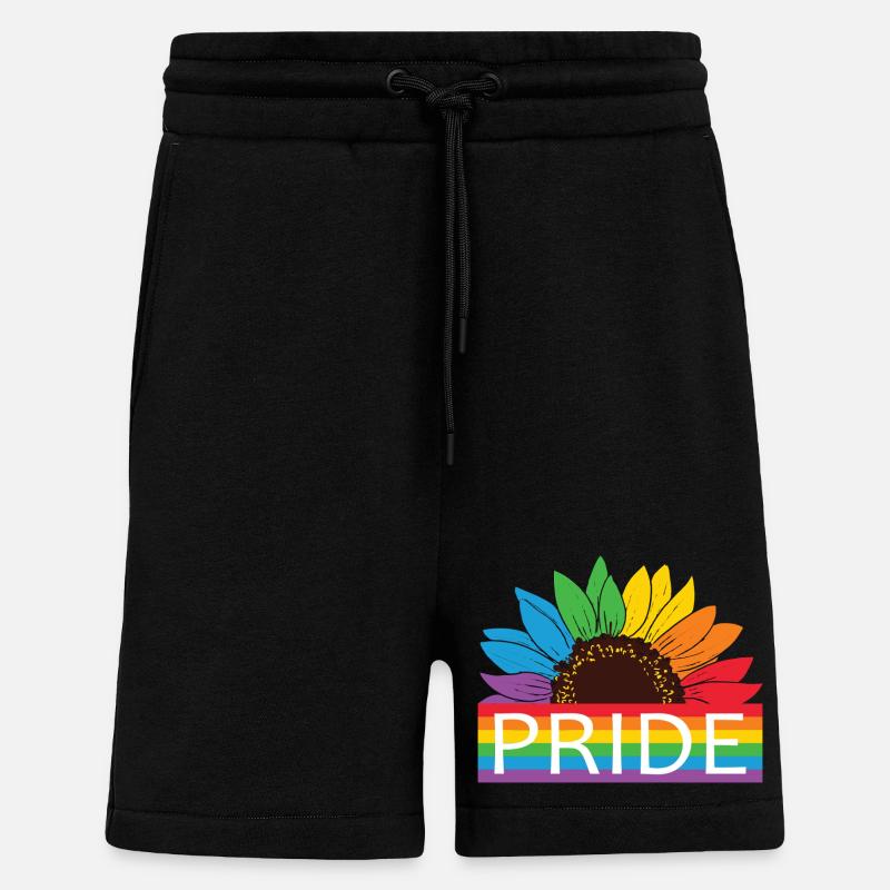 Pride Sonnenblume Rainbow - Shorts - made by SPREAD - SOLID BLACK