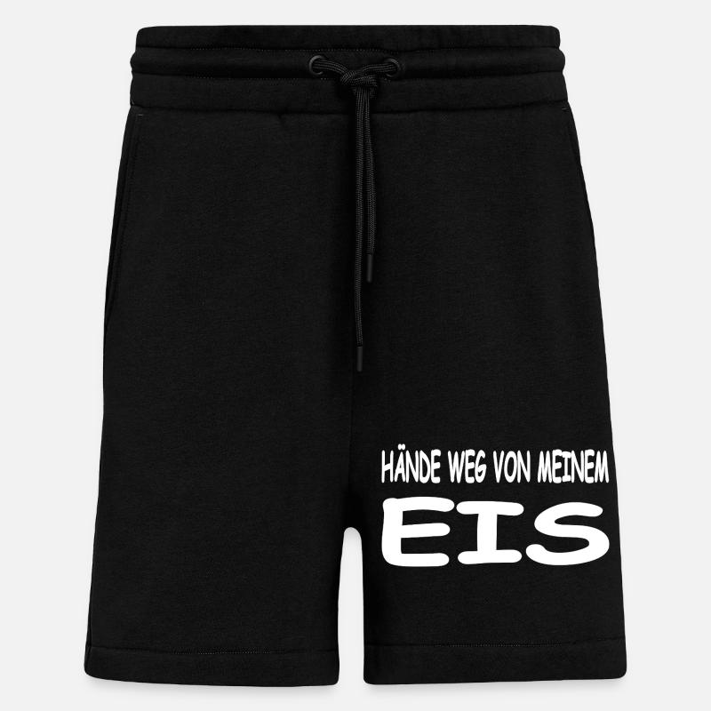 Glace - Short bio décontracté fabriqué en UE - SOLID BLACK