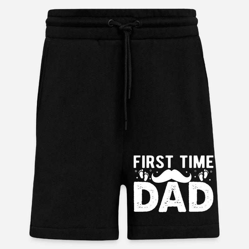 Expectant dad Father-to-be - Shorts - made by SPREAD - SOLID BLACK
