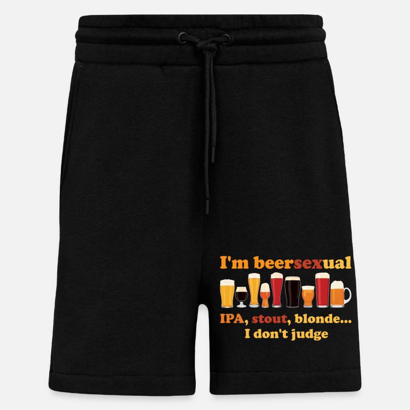 Ich bin ein biersexueller Biertrinker - Shorts - made by SPREAD - SOLID BLACK
