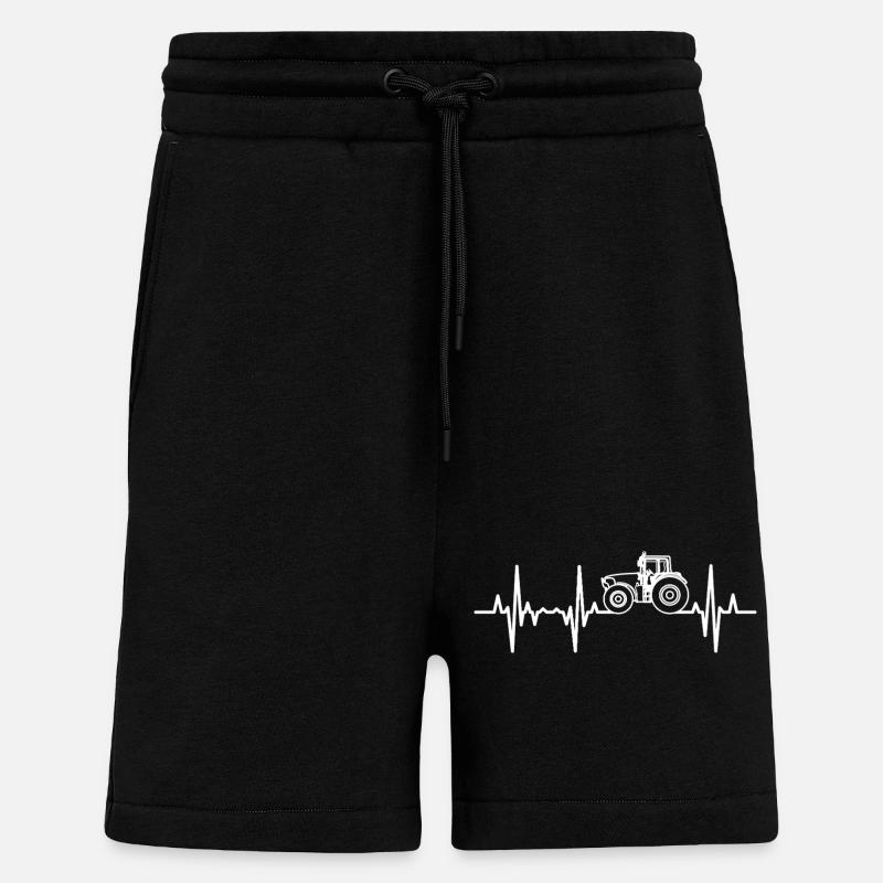 Traktor Herzfrequenz - Shorts - made by SPREAD - SOLID BLACK