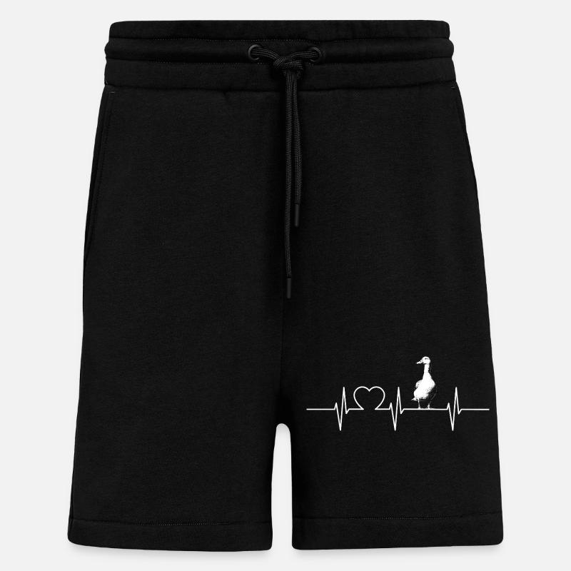 Canards Canard - Short bio décontracté fabriqué en UE - SOLID BLACK