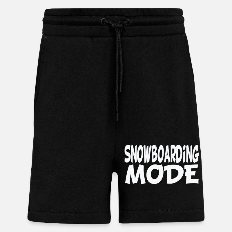 Mode snowboard - Short bio décontracté fabriqué en UE - SOLID BLACK