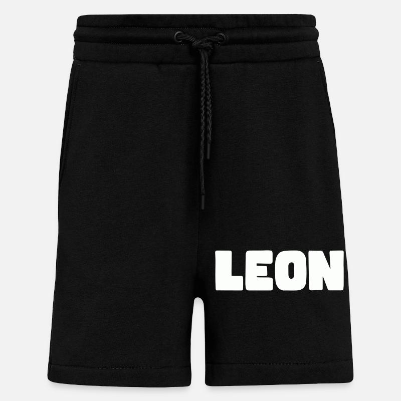 Nom Léon - Short bio décontracté fabriqué en UE - SOLID BLACK
