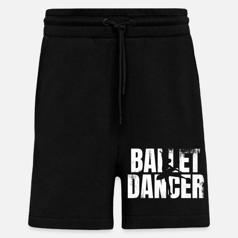 Drôle de danseuse de ballet - Short bio décontracté fabriqué en UE - SOLID BLACK