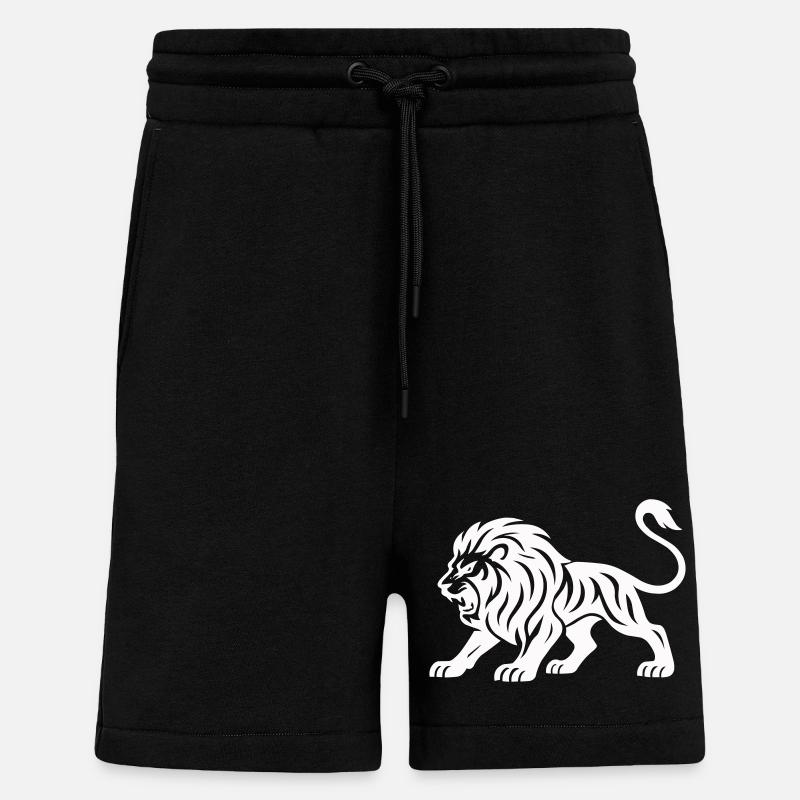 Silhouette de tigre - Short bio décontracté fabriqué en UE - SOLID BLACK
