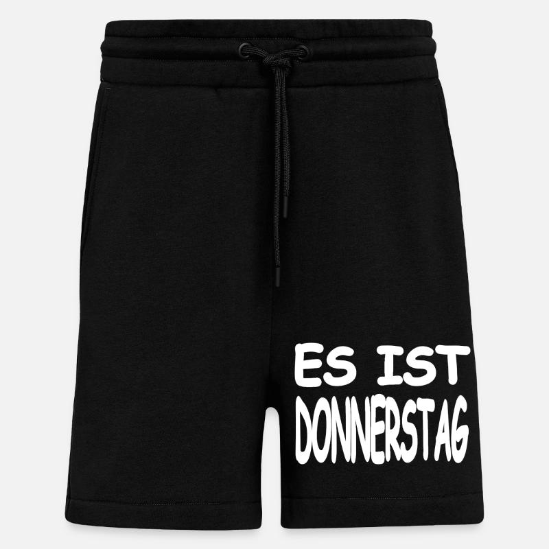 Jeudi - Short bio décontracté fabriqué en UE - SOLID BLACK