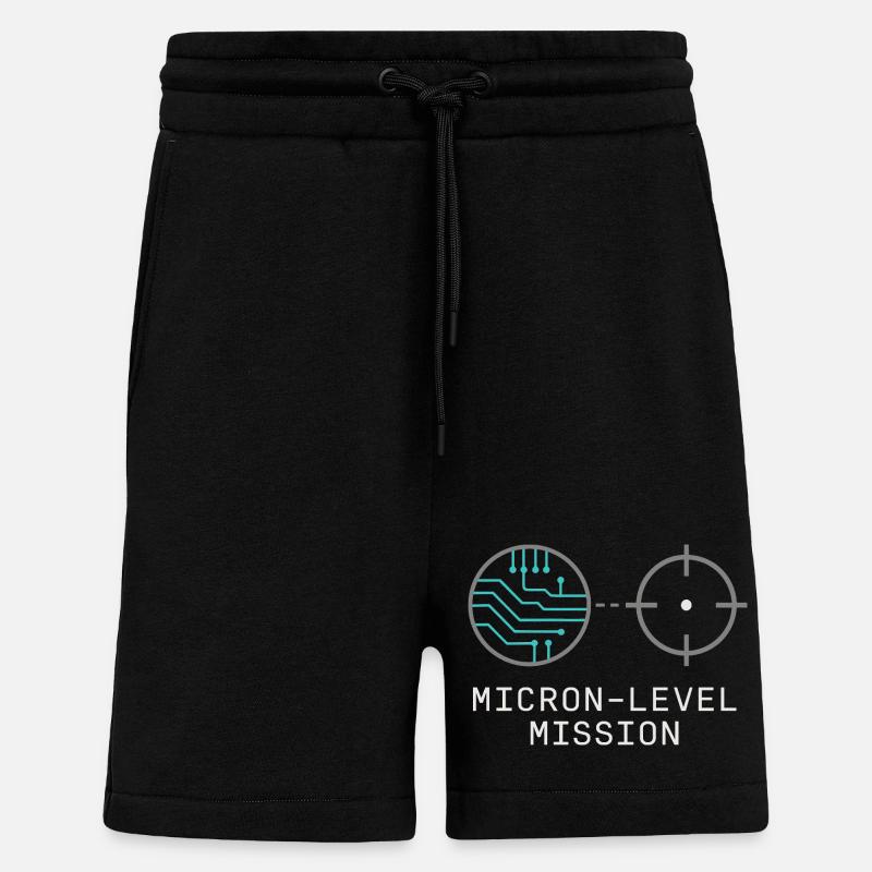 Cleanroom Technician Controlled Environment - Shorts - made by SPREAD - SOLID BLACK