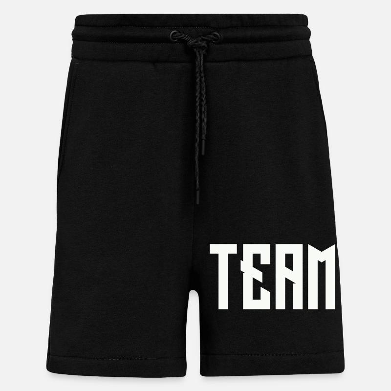 TEAM Blockschrift  - Shorts - made by SPREAD - SOLID BLACK