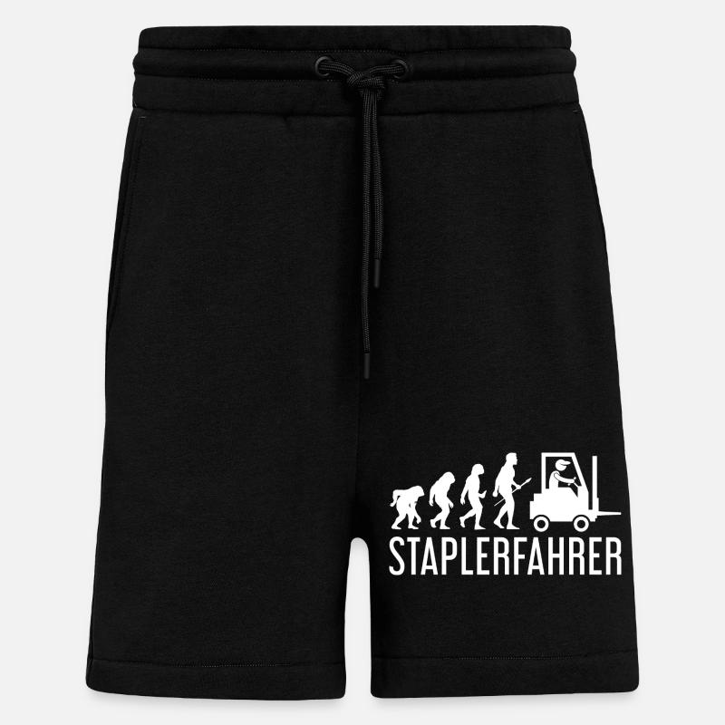 Staplerfahrer Evolution - Shorts - made by SPREAD - SOLID BLACK