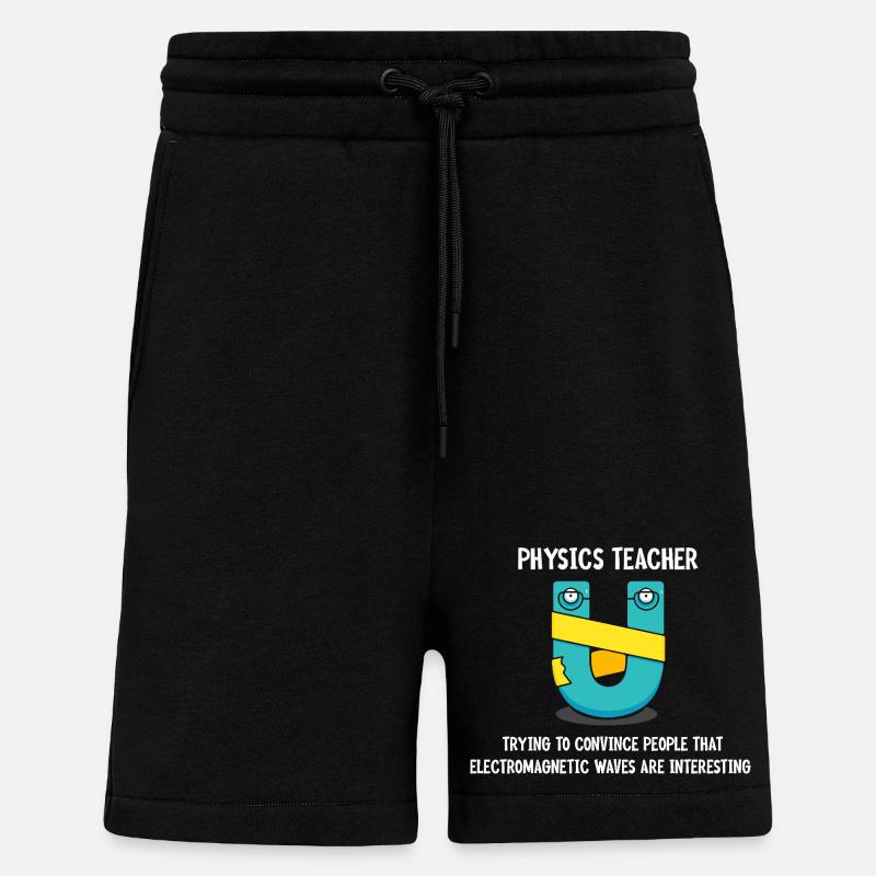 Physik Phyiker Physikstudent Physiklehrer - Shorts - made by SPREAD - SOLID BLACK