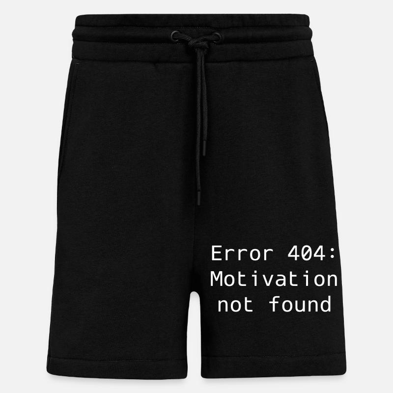 Erreur 404 : Motivation introuvable - Short bio décontracté fabriqué en UE - SOLID BLACK