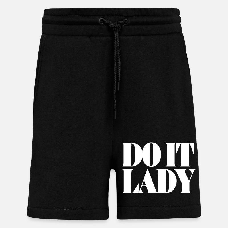Faites-le Dame - Blanc - Short bio décontracté fabriqué en UE - SOLID BLACK
