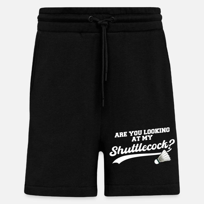 Badminton badminton badminton player - Shorts - made by SPREAD - SOLID BLACK