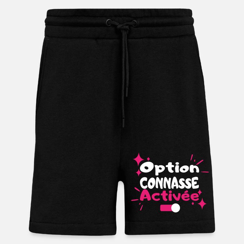 Option Diva Activée - Short bio décontracté fabriqué en UE - SOLID BLACK
