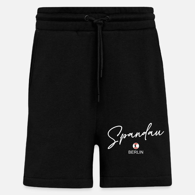 Spandau - Berlin Flag - Berlin Bear - Shorts - made by SPREAD - SOLID BLACK