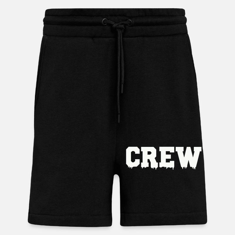 équipage - Short bio décontracté fabriqué en UE - SOLID BLACK