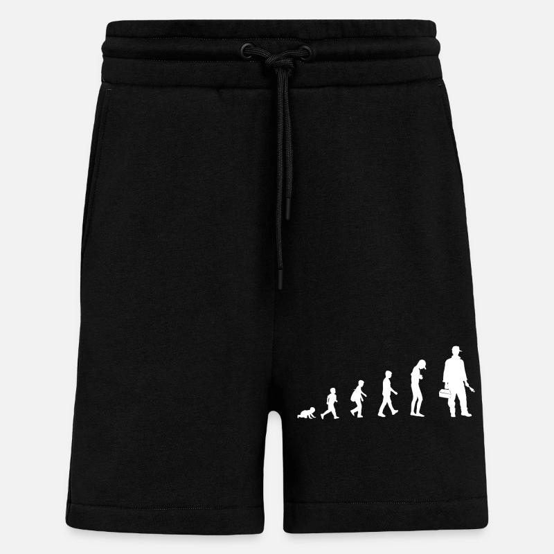 Development from baby to plumber - Shorts - made by SPREAD - SOLID BLACK