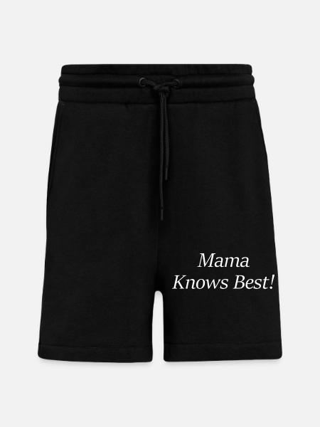 Mama Knows Best - Shorts - made by SPREAD - SOLID BLACK