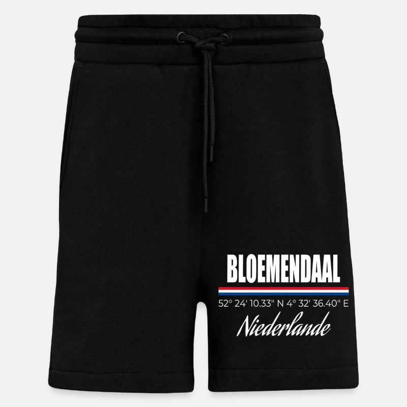 Bloemendaal - Short bio décontracté fabriqué en UE - SOLID BLACK