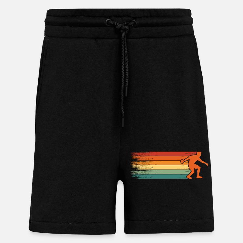 Boule retro Petanque Boule Boule player - Shorts - made by SPREAD - SOLID BLACK