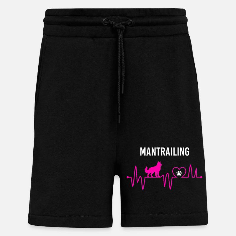 Mantrailing Heartbeat Mantrailing Leidenschaft - Shorts - made by SPREAD - SOLID BLACK