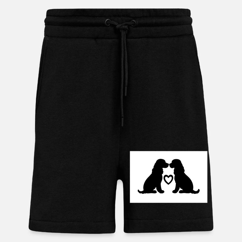 Cocker Spaniel - Short bio décontracté fabriqué en UE - SOLID BLACK