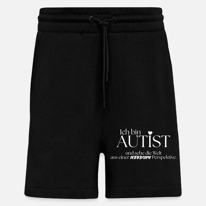 Ich bin Autist - Shorts - made by SPREAD - SOLID BLACK
