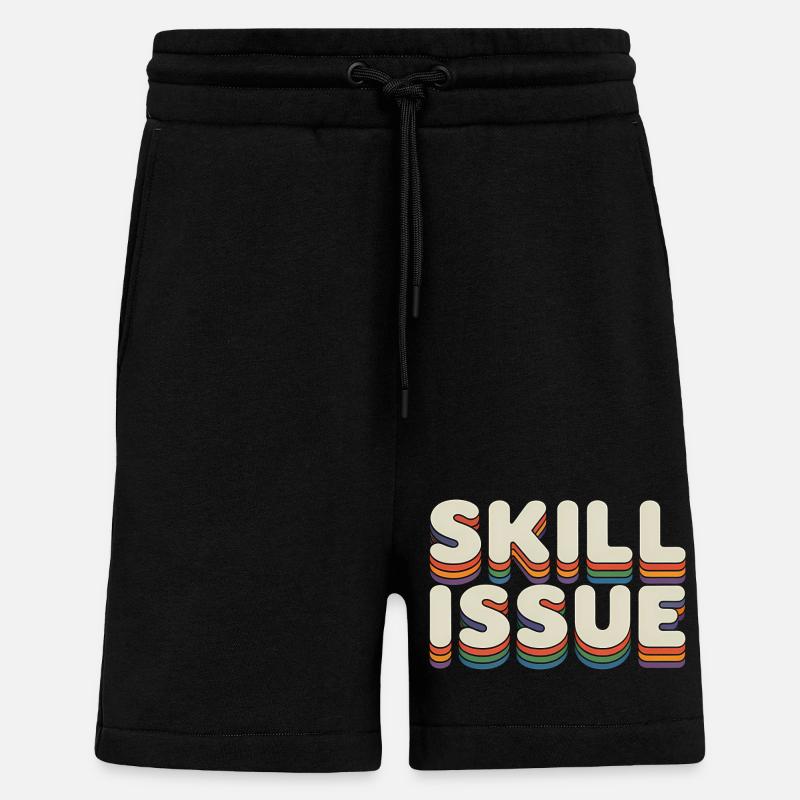 Skill-Problem - Lustige Gen Alpha Memes - Shorts - made by SPREAD - SOLID BLACK