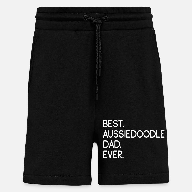 Aussiedoodle Aussie-Poo AussiePoo Dog Owner - Shorts - made by SPREAD - SOLID BLACK