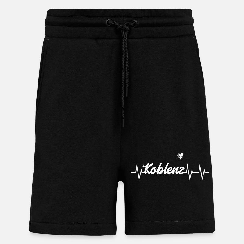 Heartbeat Coblence - Short bio décontracté fabriqué en UE - SOLID BLACK