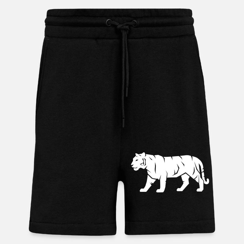 Tiger_Raubkatze_Wild_Tier_Vector_path22 - Short bio décontracté fabriqué en UE - SOLID BLACK