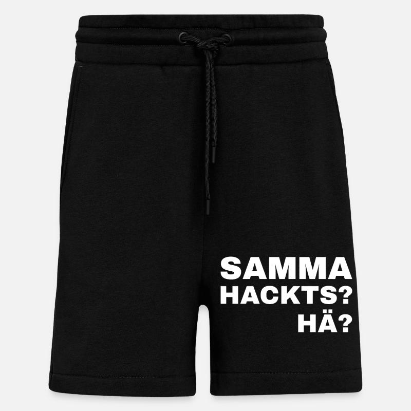 samma hacks hä - Short bio décontracté fabriqué en UE - SOLID BLACK