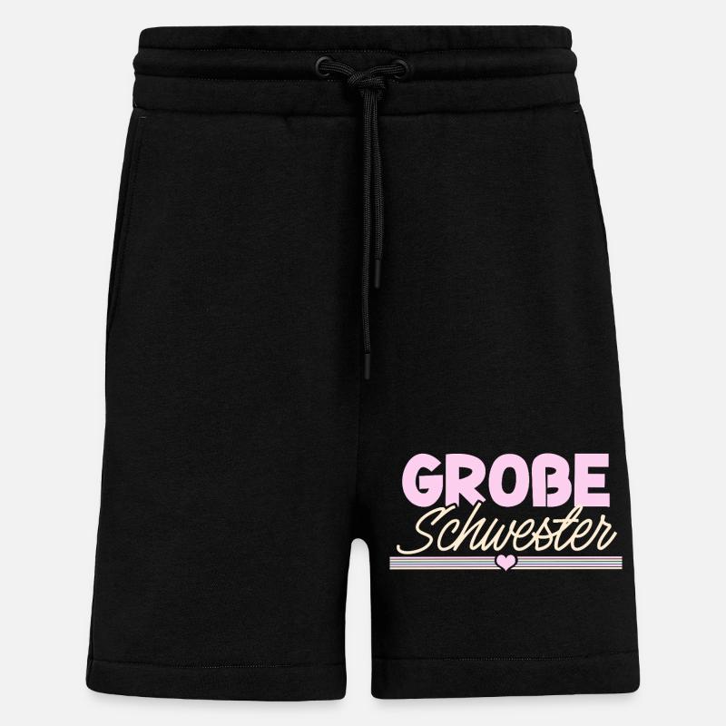 Große Schwester - Shorts - made by SPREAD - SOLID BLACK
