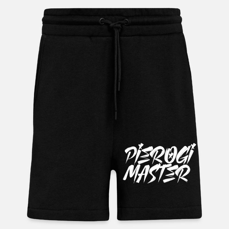 Polish Pierogi Master Poland Gift - Shorts - made by SPREAD - SOLID BLACK