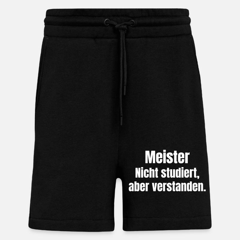 Master not studied – understood - Shorts - made by SPREAD - SOLID BLACK