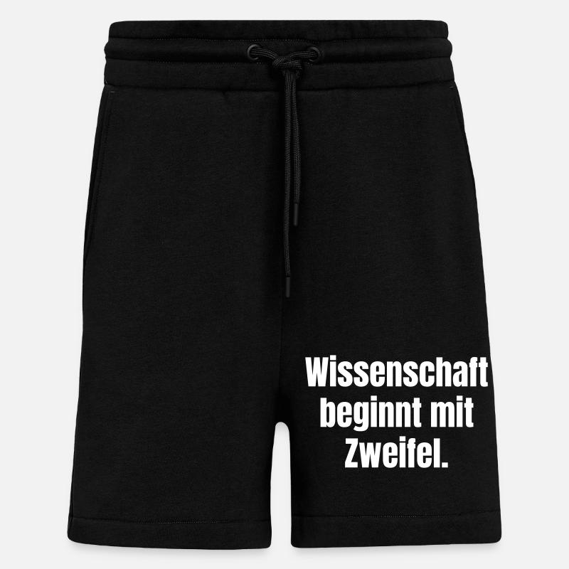 Science begins with doubt - Shorts - made by SPREAD - SOLID BLACK
