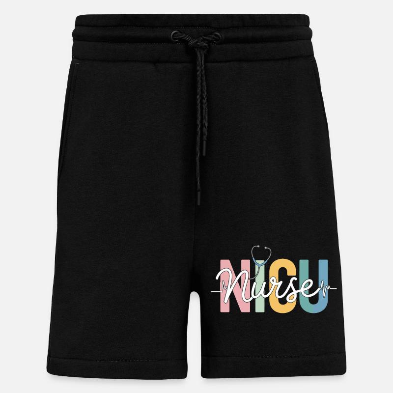 Regenbogenpflegekraft Design - Shorts - made by SPREAD - SOLID BLACK
