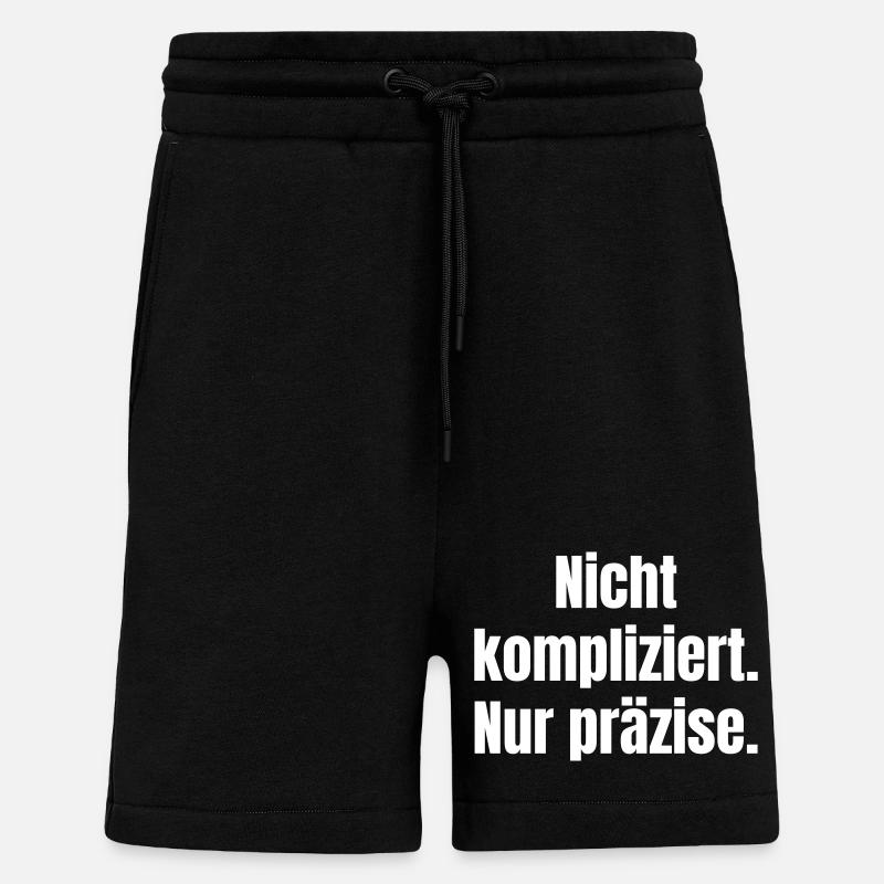 Not complicated, just precise - Shorts - made by SPREAD - SOLID BLACK