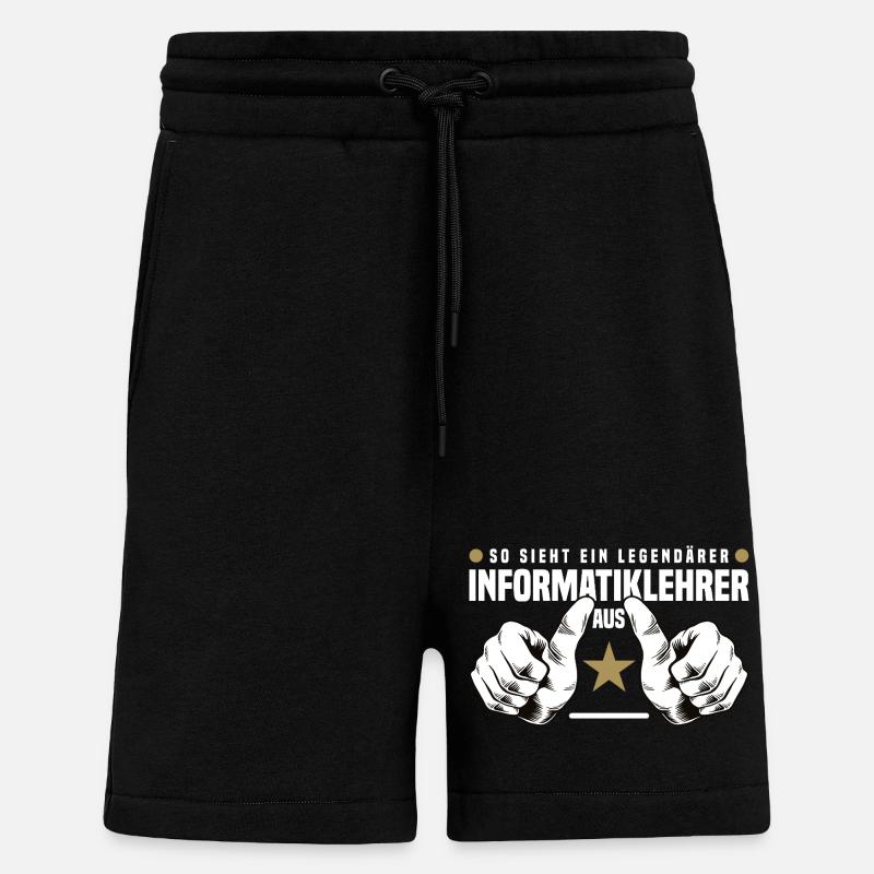 Computer Science Teacher - Shorts - made by SPREAD - SOLID BLACK
