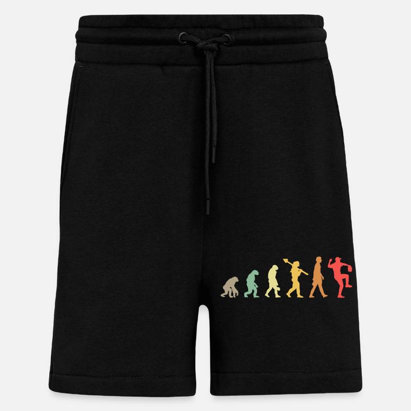 Baseball Evolution - Shorts - made by SPREAD - SOLID BLACK