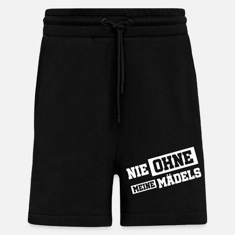 Jamais sans mes filles - Short bio décontracté fabriqué en UE - SOLID BLACK