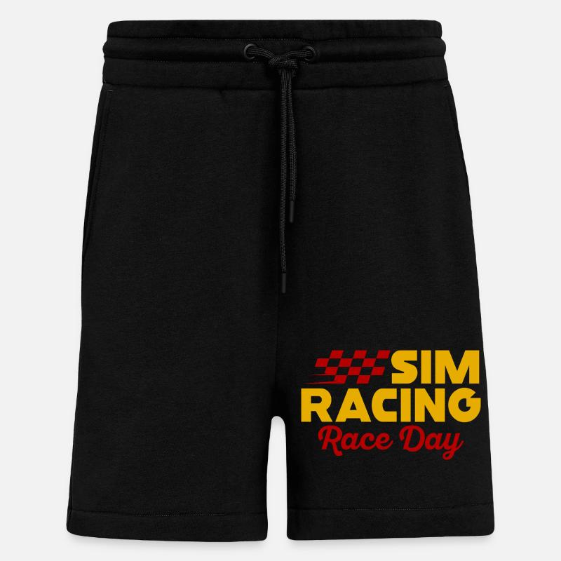 Journée de course de simulation - Short bio décontracté fabriqué en UE - SOLID BLACK